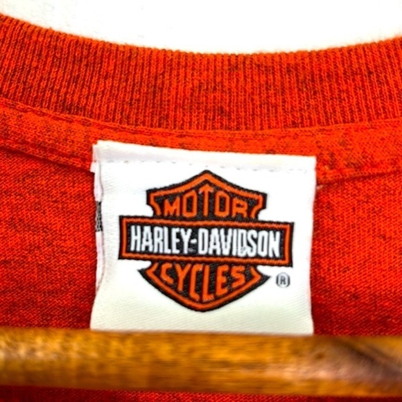 Harley Davidson - 2016 40th Anniversary New Bern NC Bald Eagle Skull T Shirt L - Picture 8 of 10